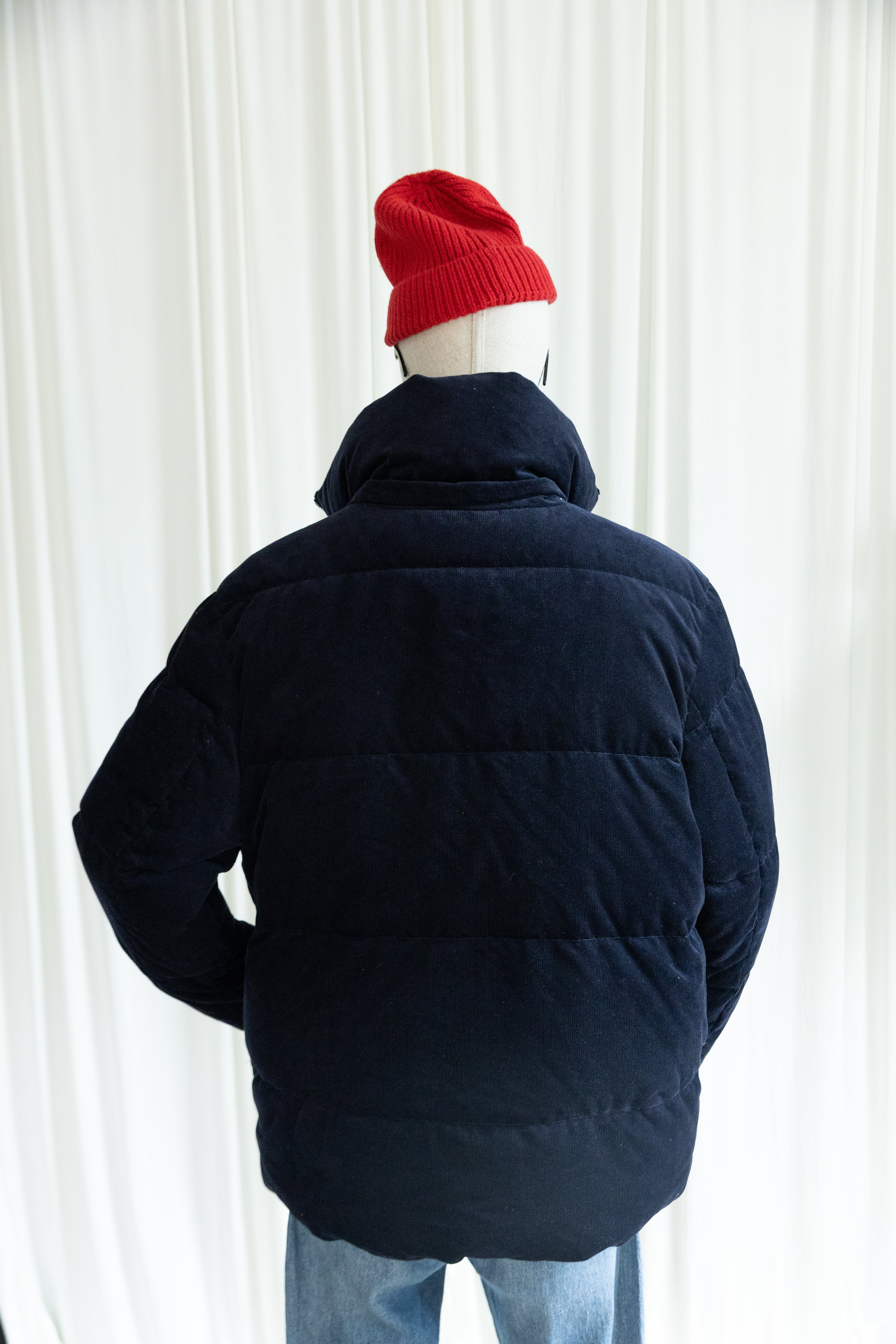 Banana Republic Winter 2021 Navy Corduroy Puffer
