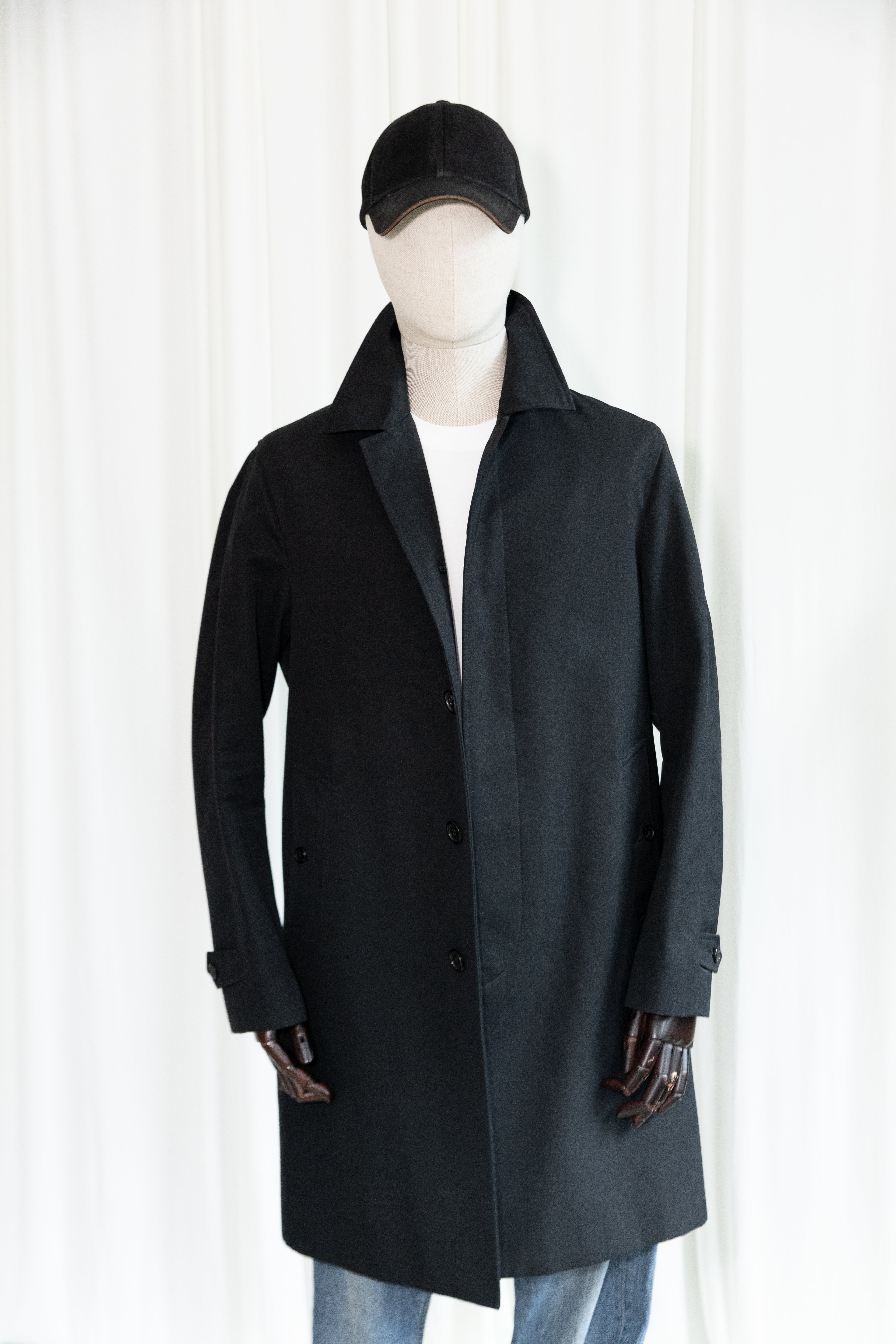Burberry Check Lined Car Coat