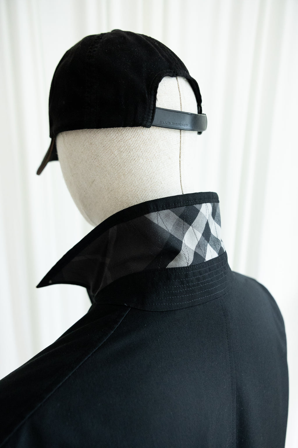 Burberry Check Lined Car Coat
