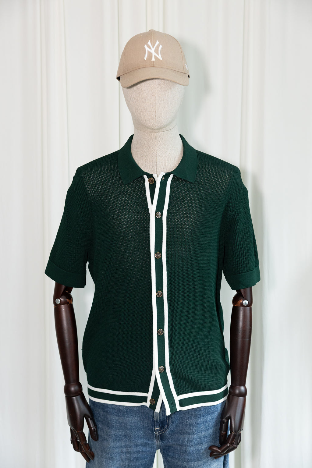REISS x CHÉ SS22 Textured Knit Resort Polo