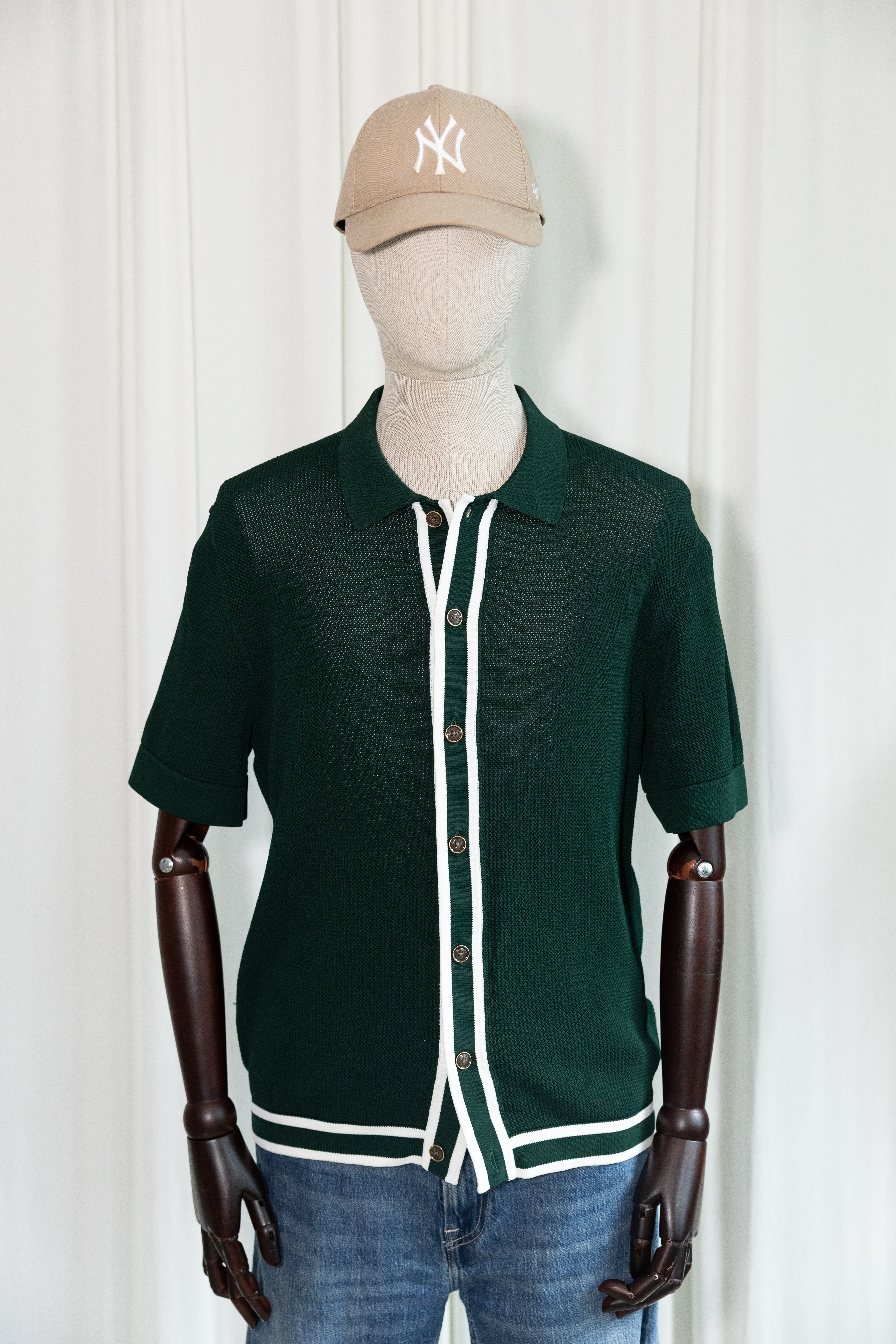REISS x CHÉ SS22 Textured Knit Resort Polo