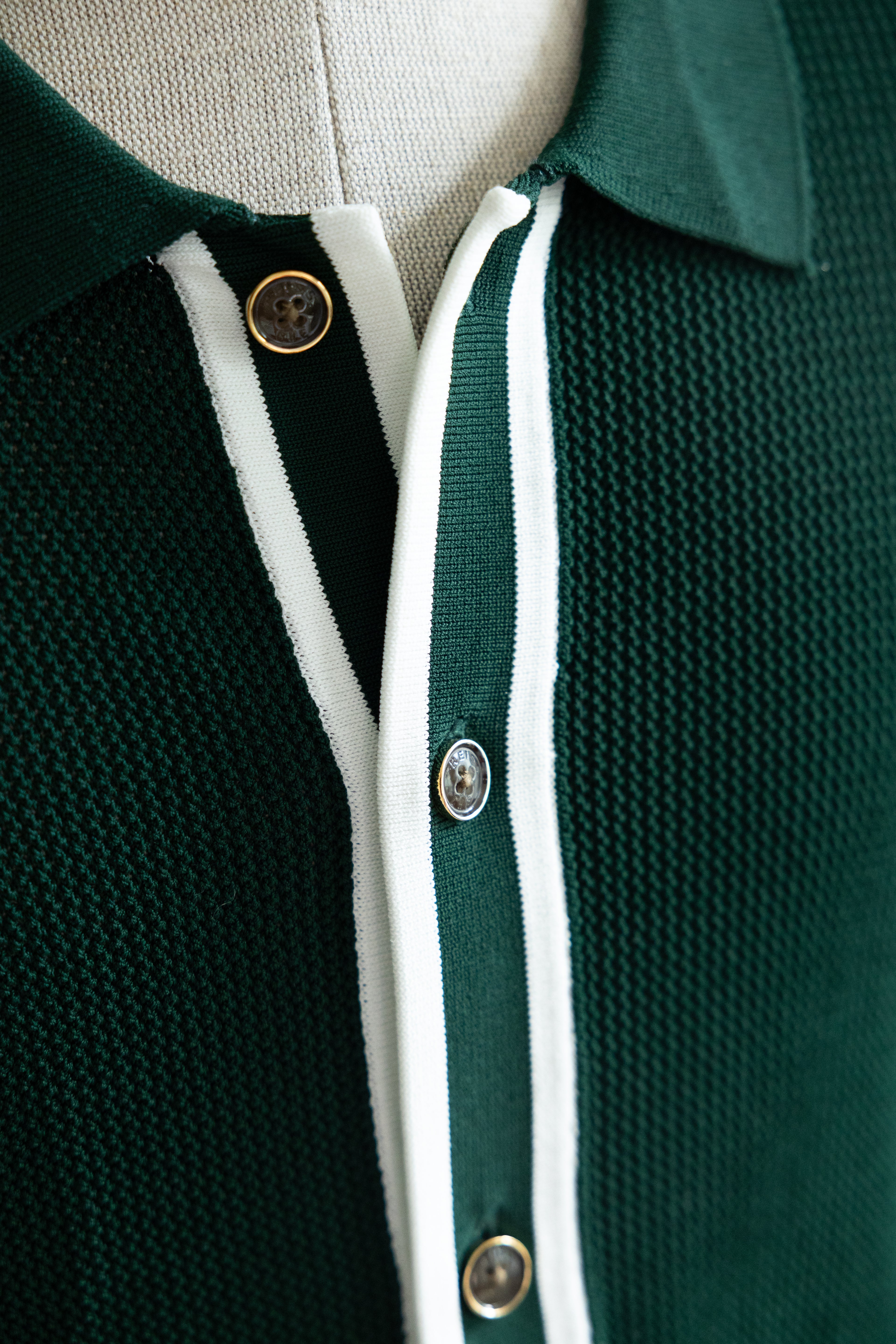 REISS x CHÉ SS22 Textured Knit Resort Polo