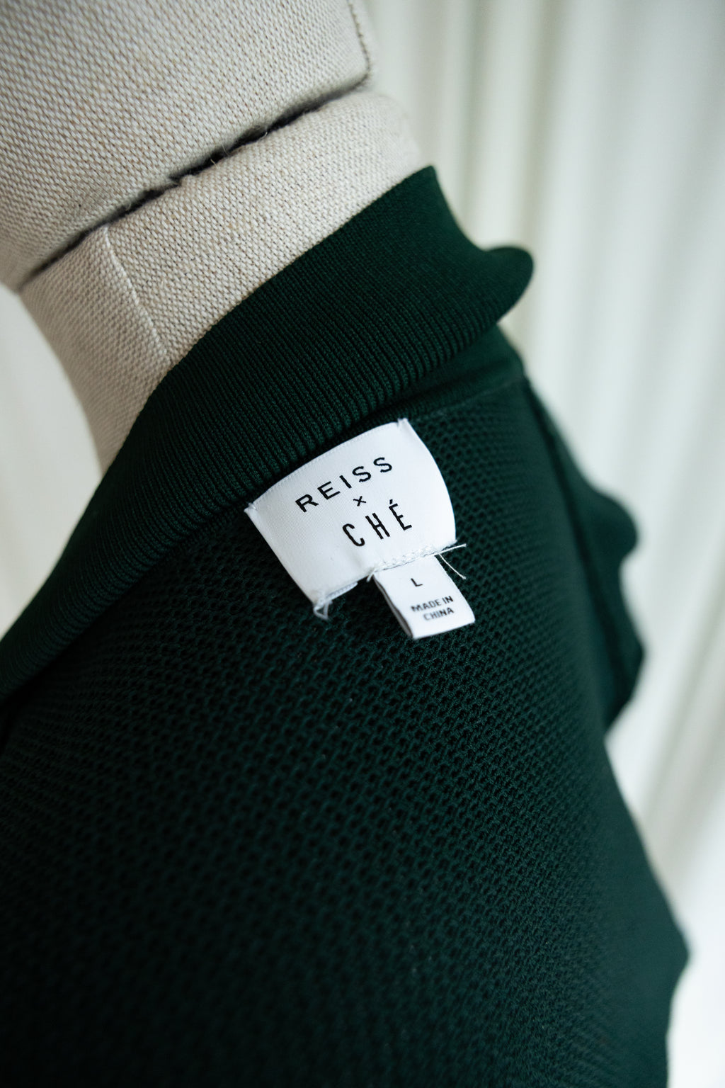 REISS x CHÉ SS22 Textured Knit Resort Polo