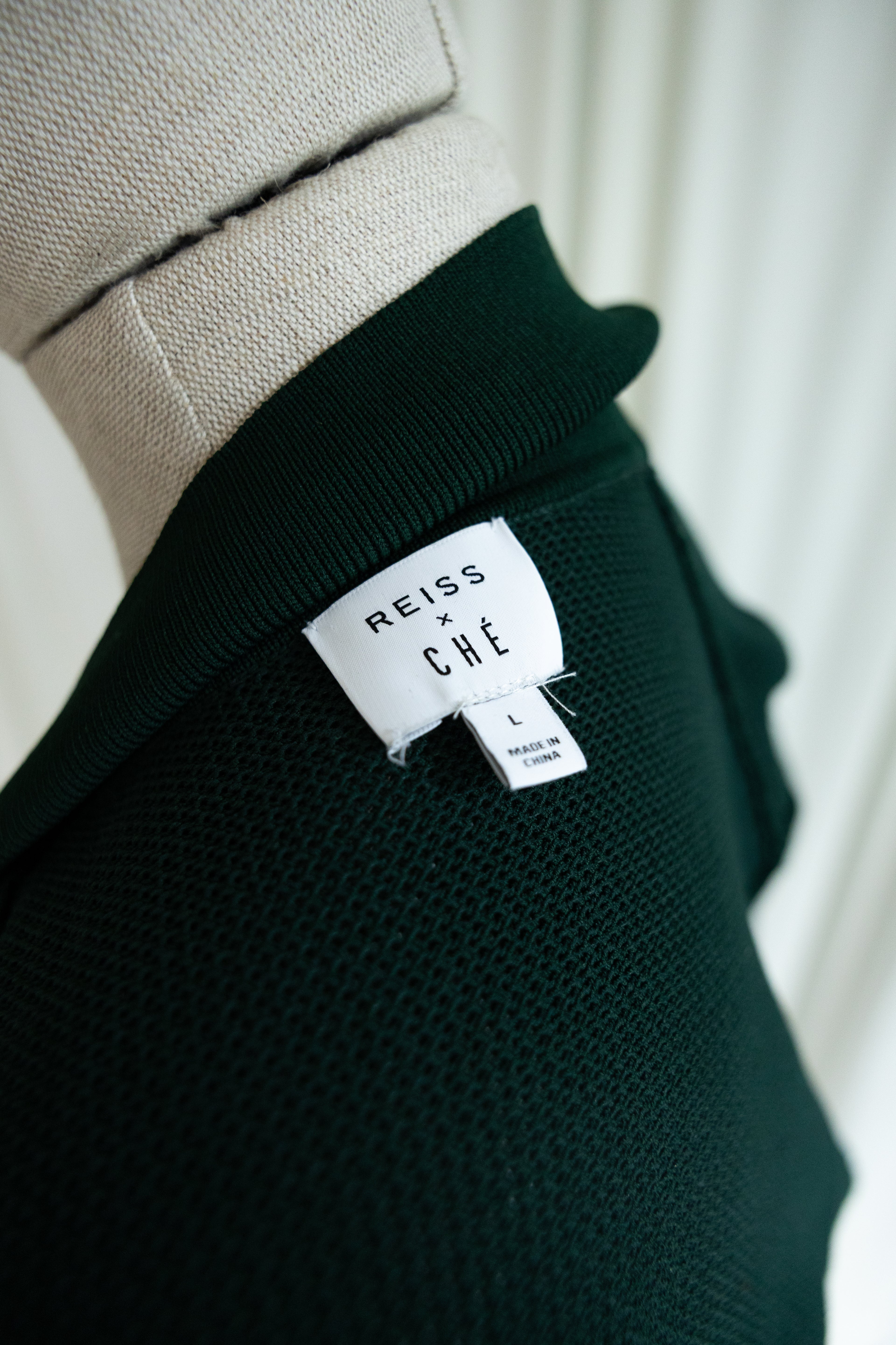 REISS x CHÉ SS22 Textured Knit Resort Polo