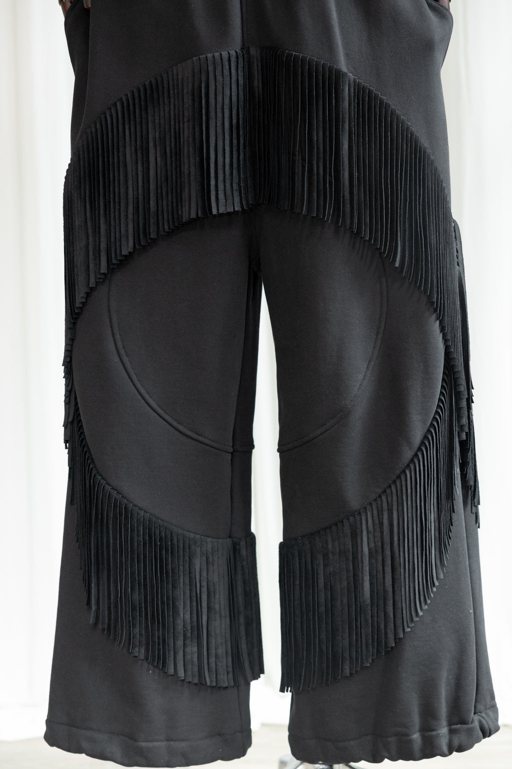 KIMYO Fringed Sculptural Sweatpants