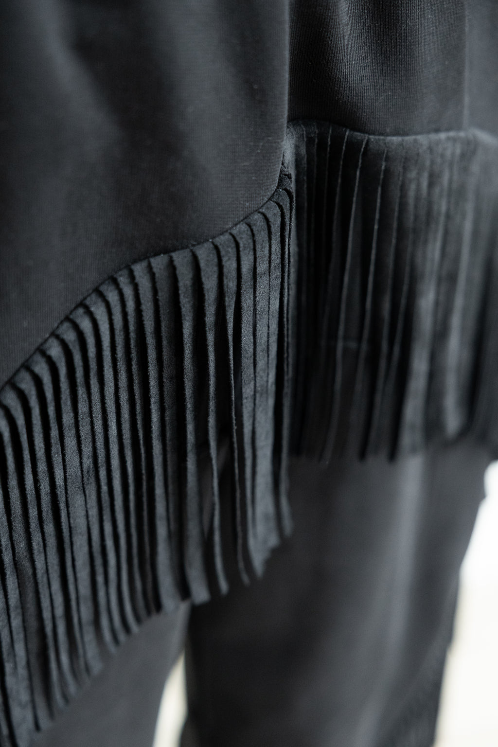 KIMYO Fringed Sculptural Sweatpants