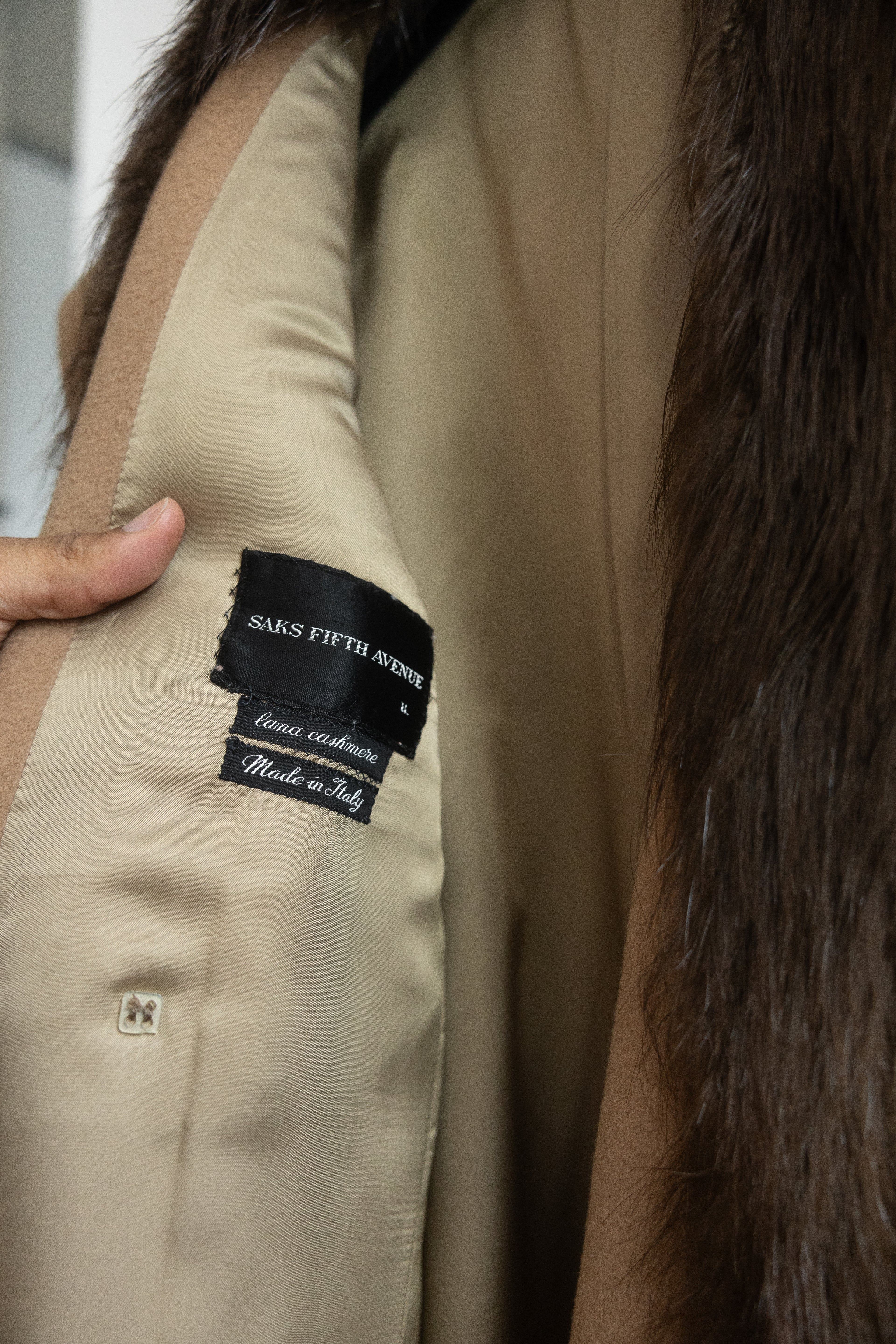 Saks Fifth Avenue Beaver Fur Coat