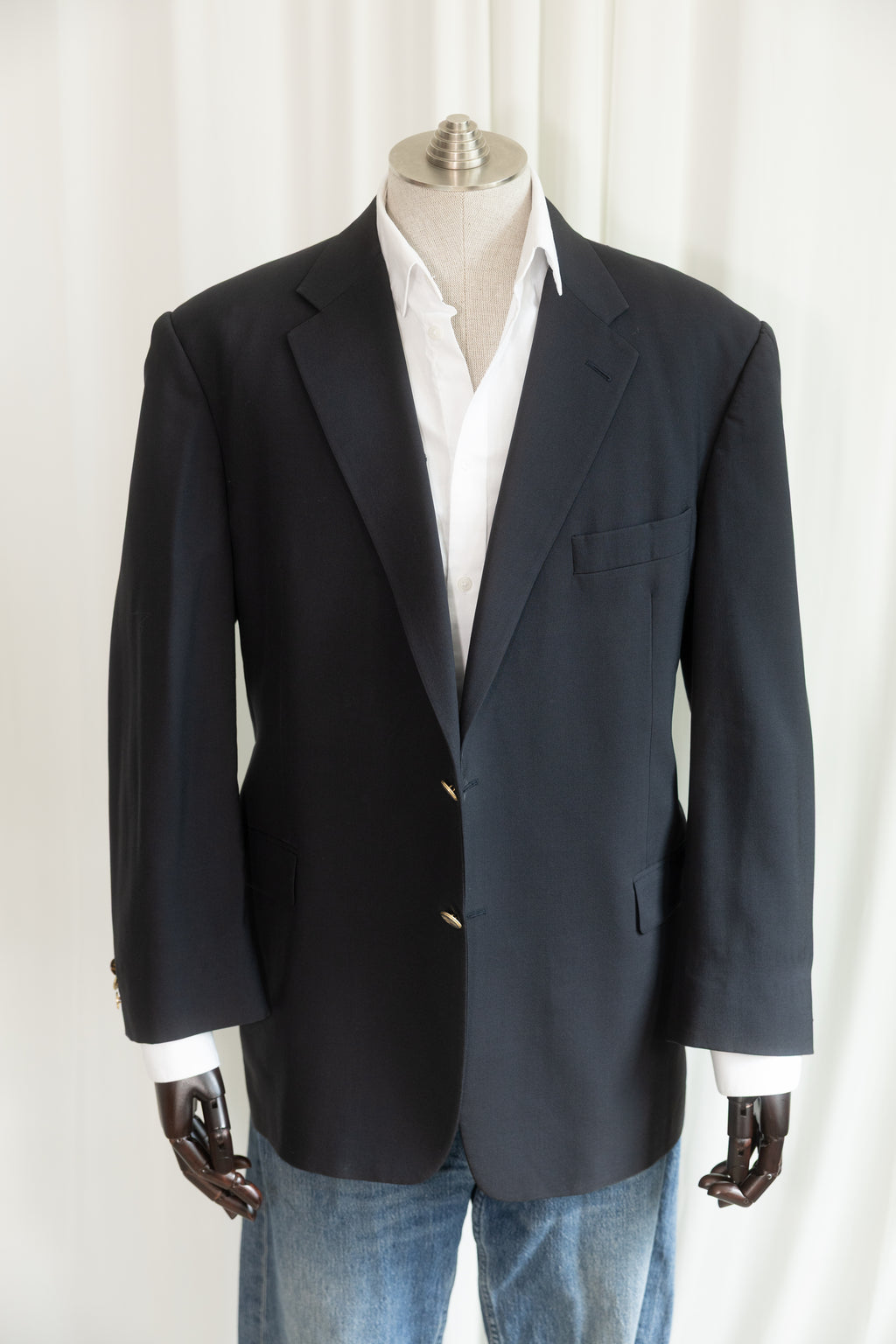 Burberry London Wool Crest Button Blazer