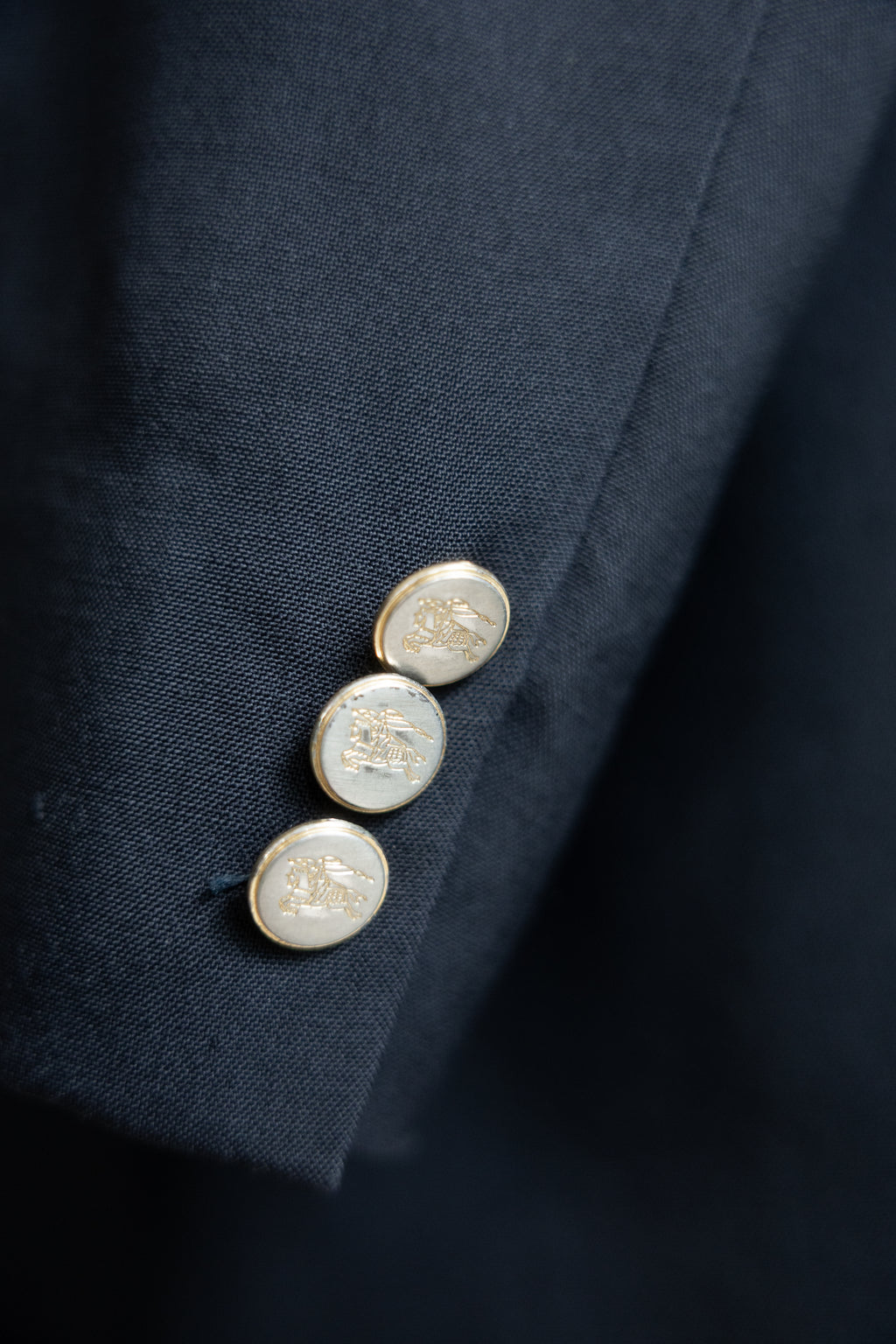 Burberry London Wool Crest Button Blazer