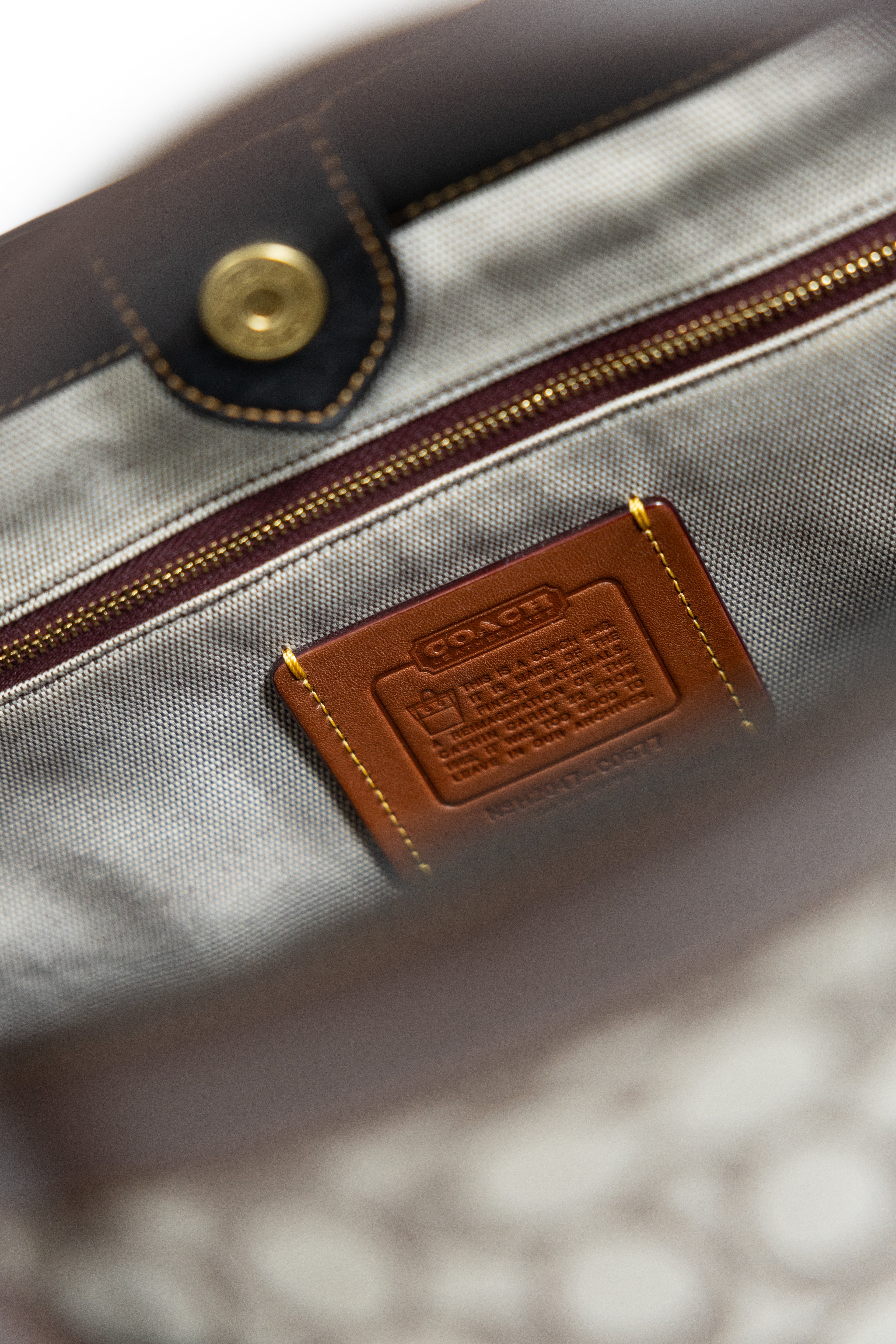 Coach Signature Canvas Tote
