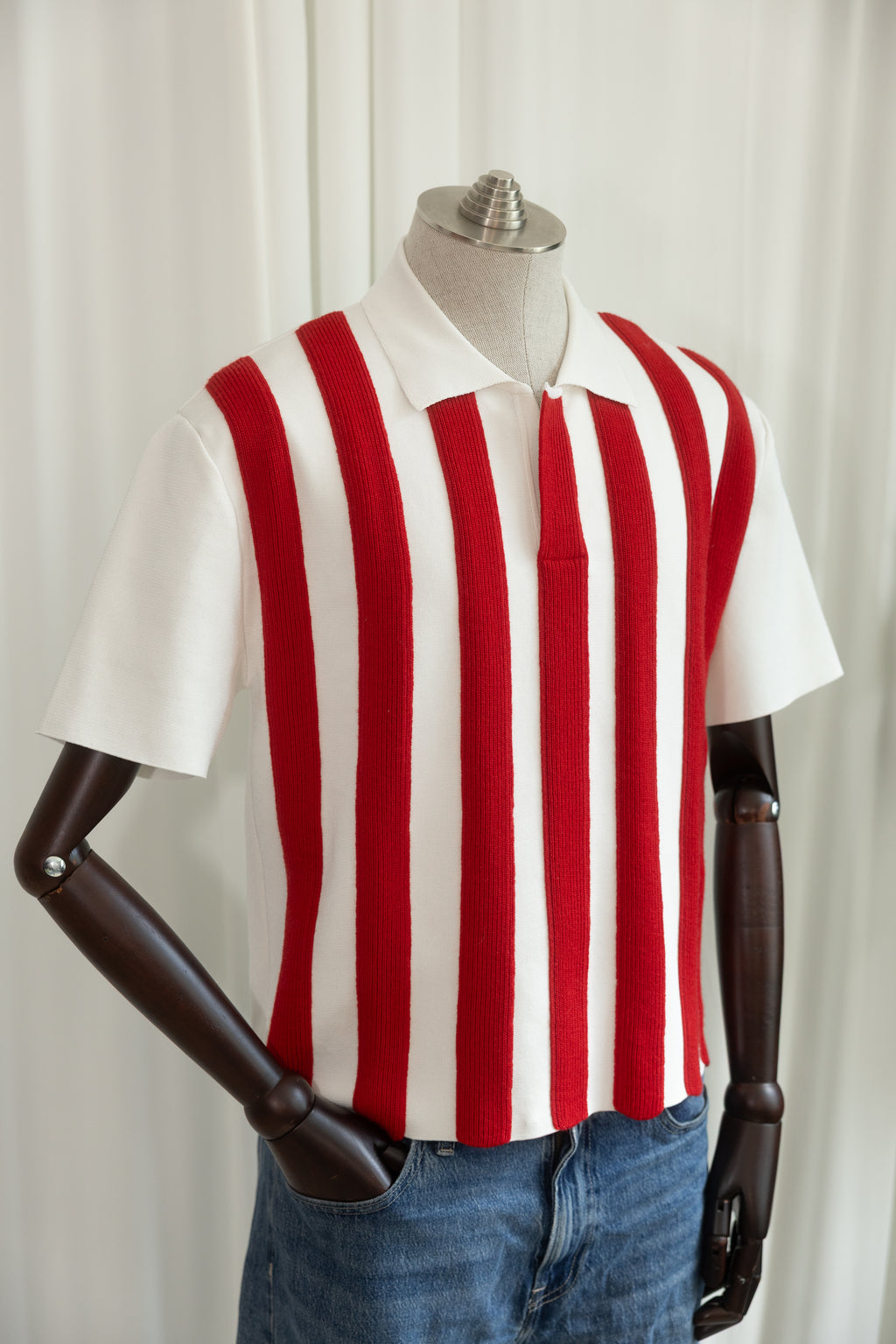 Jacquemus Men's Ola Stripe Knit Polo
