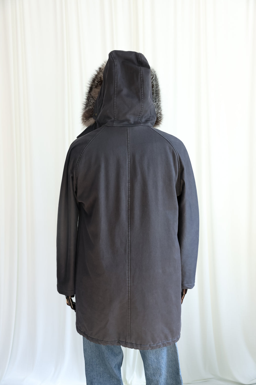 Lanvin Luxury Fur-Trim Hooded Parka