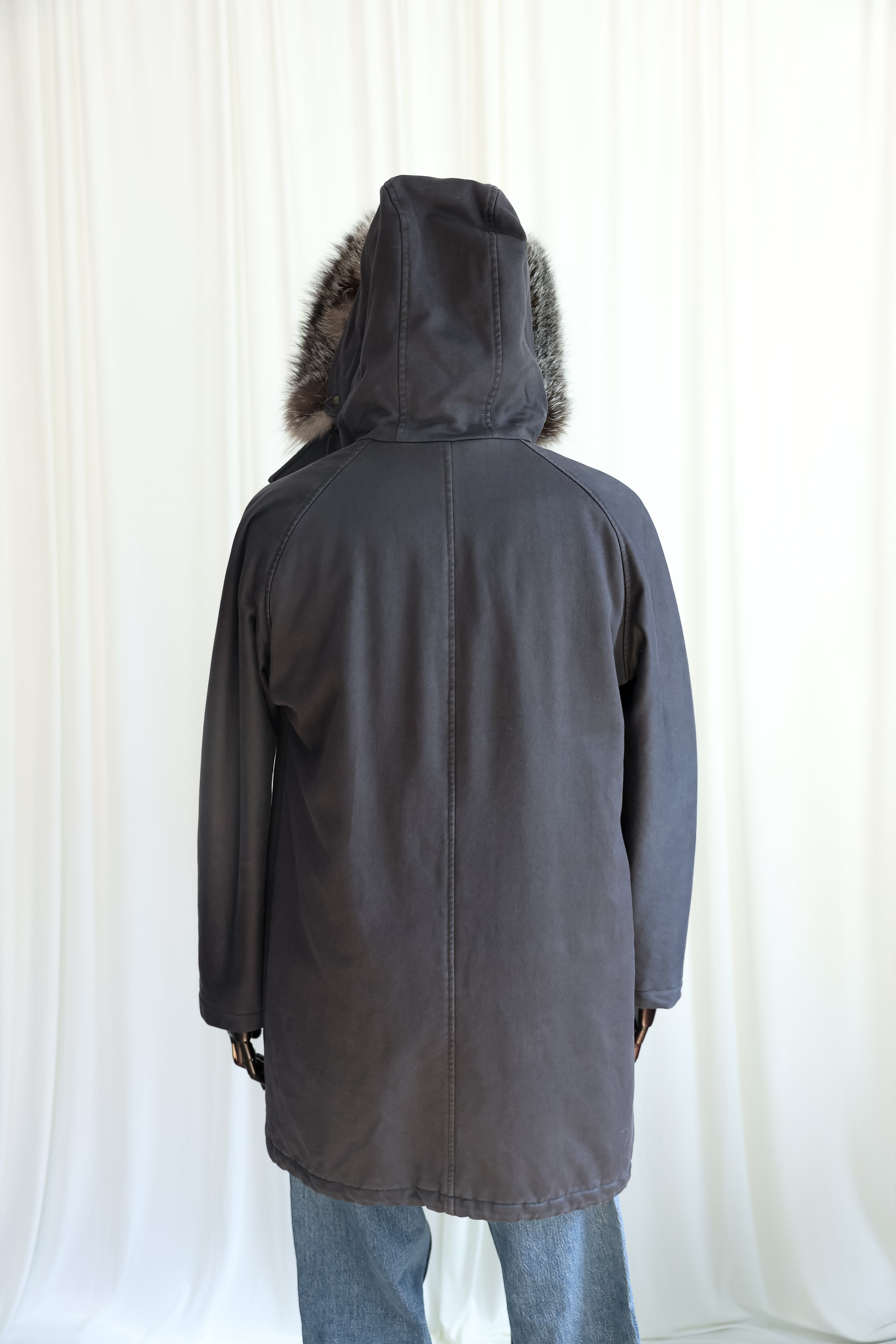 Lanvin Luxury Fur-Trim Hooded Parka