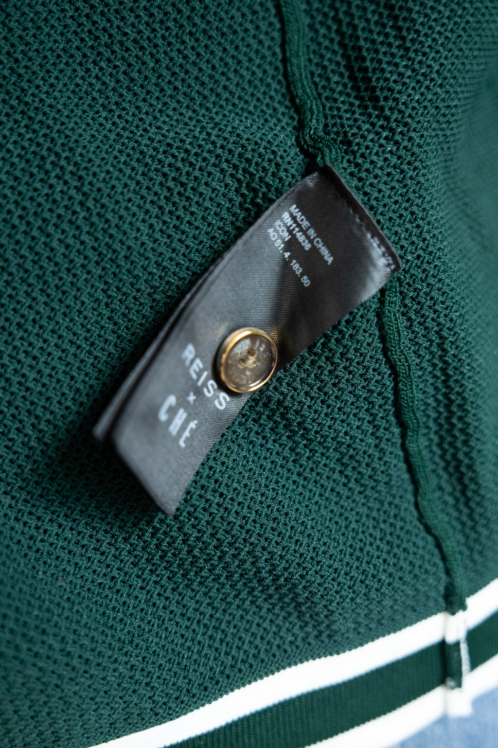 REISS x CHÉ SS22 Textured Knit Resort Polo