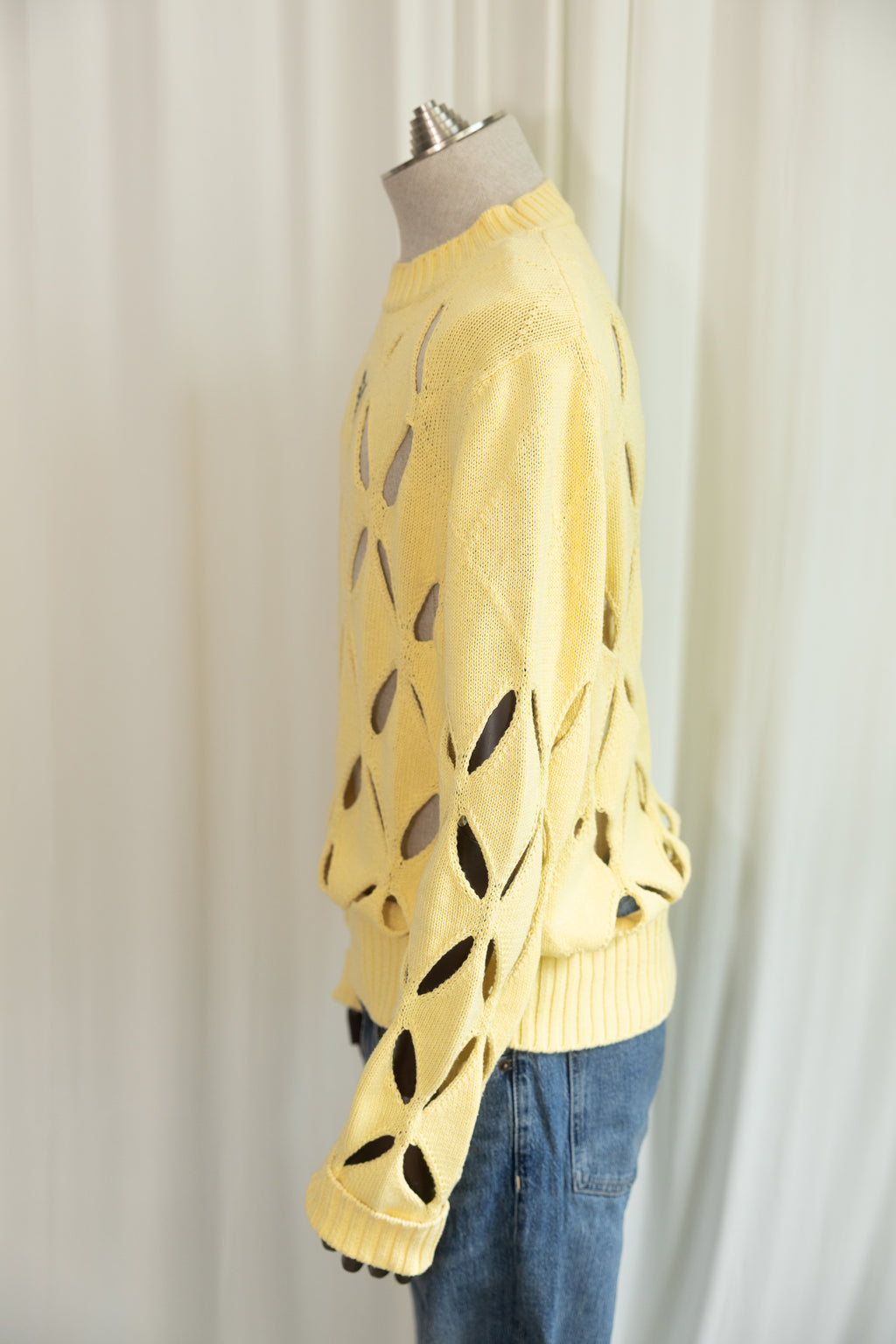 Stefan Cooke Diamond Slashed Knit Sweater