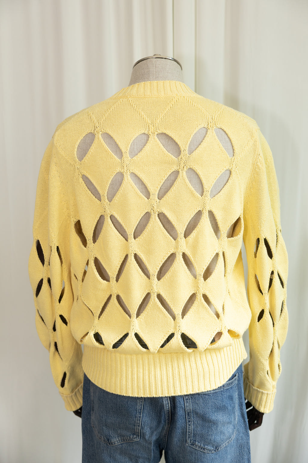 Stefan Cooke Diamond Slashed Knit Sweater
